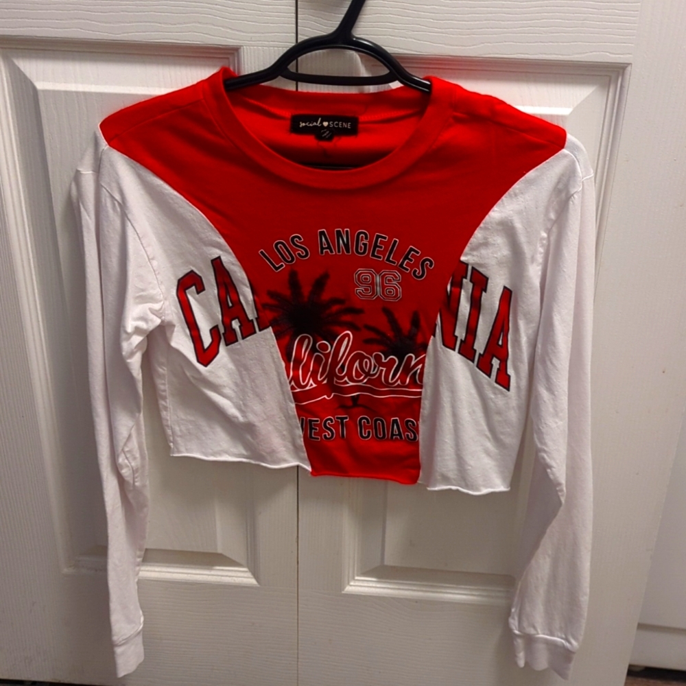 Women's Long Sleeve Crop Top